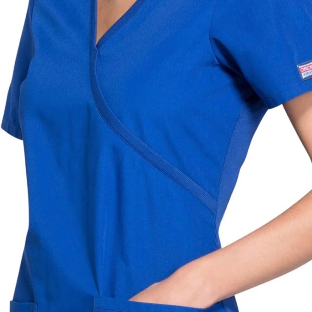 Cherokee workwear modern fit/back stretch panels - Sz XS – galaxy blue - Picture 4 of 6